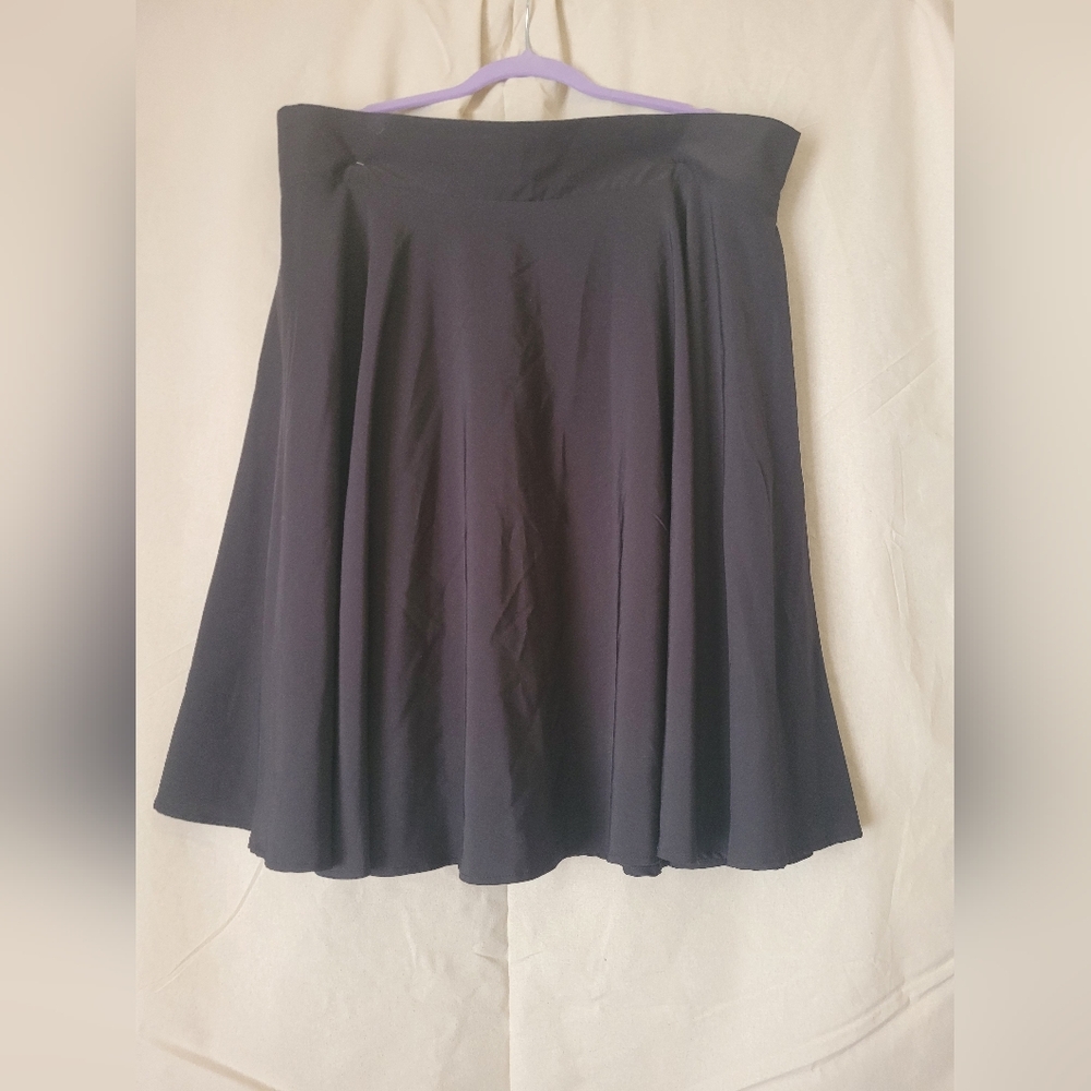 Black A Line Retro-Inspired Skirt -XXXL